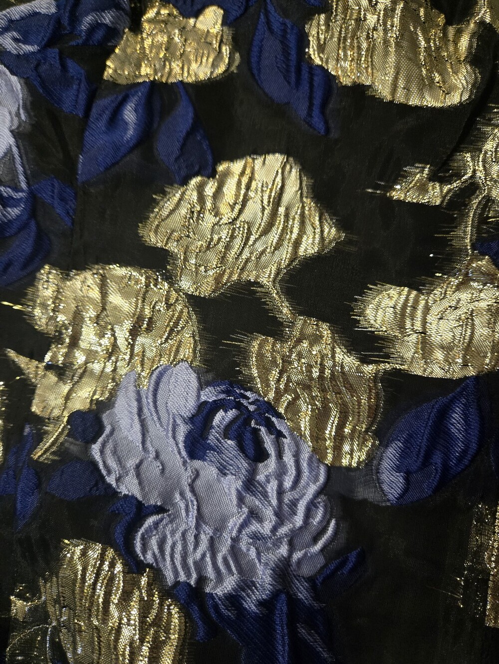 Badgley Mischka Black, Blue And Gold Fit And Flare - Picture 7 of 7